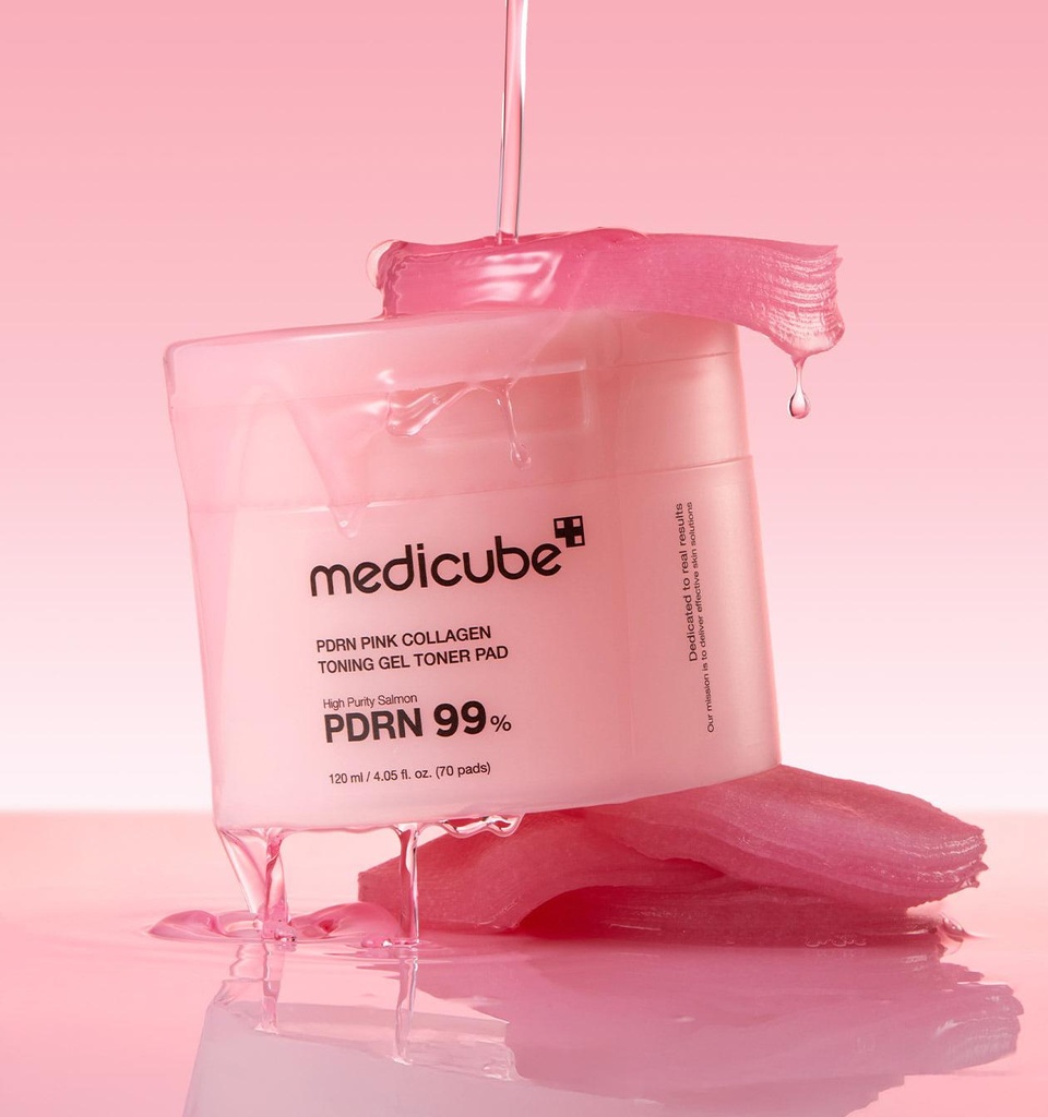 [1392] Medicube Pdrn Pink Collagen Toning gel Toner Pad 70Ea
