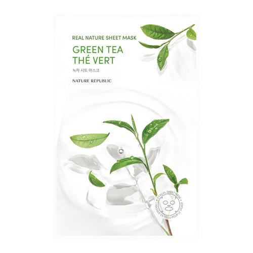 [1462] Nature Republic Real Nature Sheet Mask green Tea 23ml