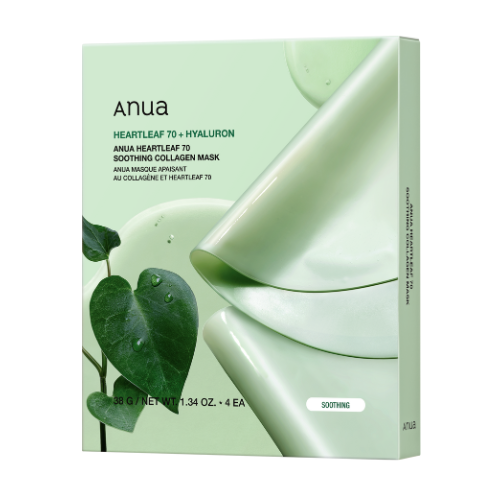 ANUA [4Ea] Heartleaf 70 Soothing Collagen Mask